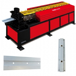 fire damper support bar and baffler two in one machine
